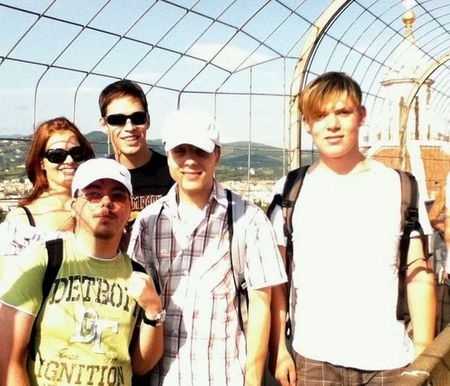 Csoportkép a magyar résztvevőkről