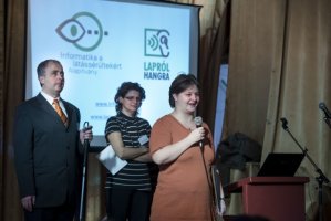 Dr. Fehér Melinda, a Lapról Hangra oldalunk felolvasója beszél.